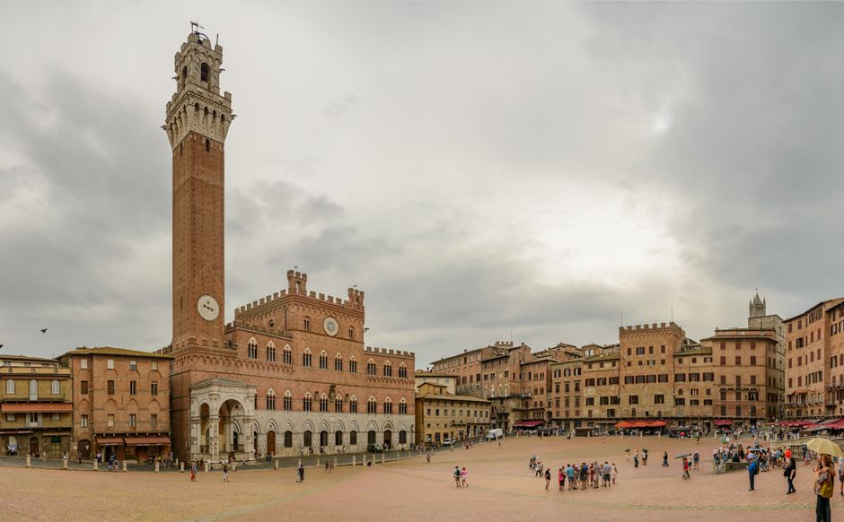 Piazza del Campo et Palazzo Pubblico à Sienne